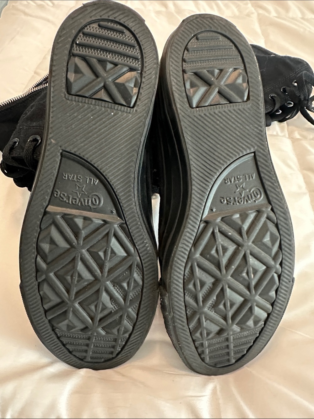 Converse Black Knee-High Lace-Up Boots - Picture 3 of 4